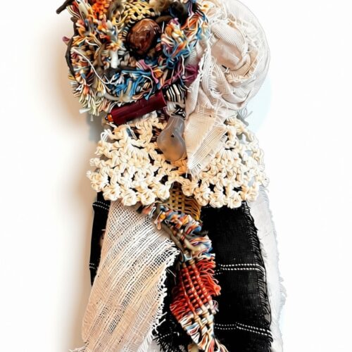 LEKAT Boho Coiled Fabric Brooch