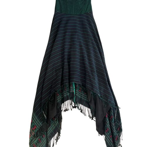 LEKAT Green Stripe Baduy Kemben Dress
