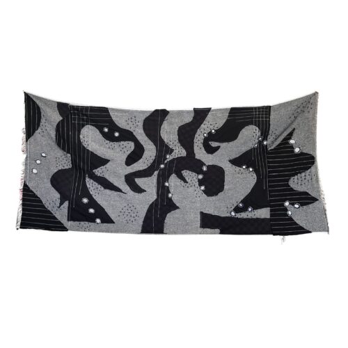 LEKAT Monochrome Patchwork Wrap Skirt