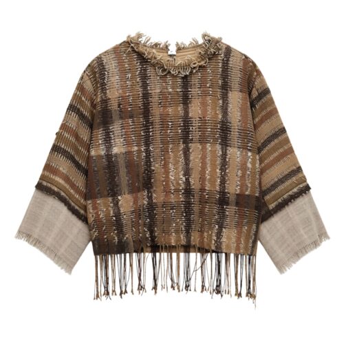 LEKAT Earth Woven Collored Top