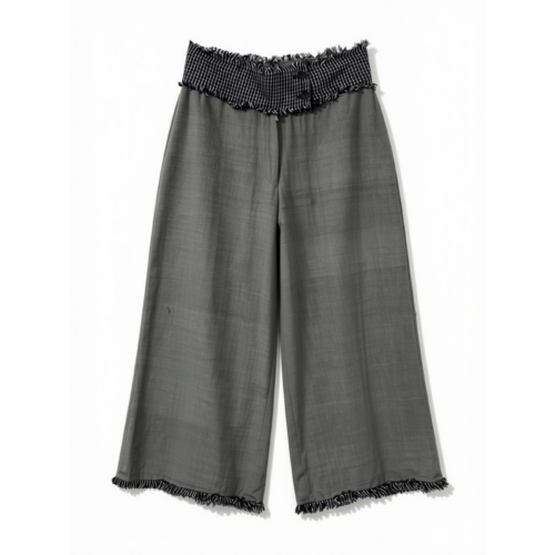 LEKAT High Waist Olive Linen Pants