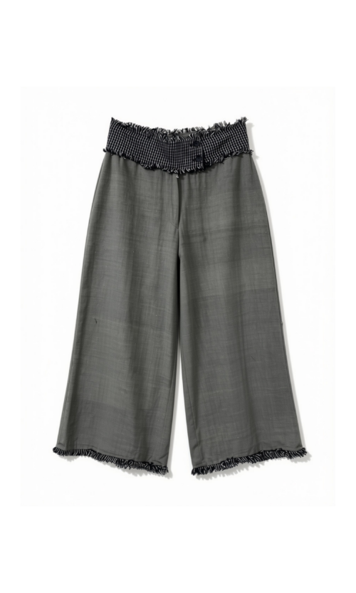LEKAT High Waist Olive Linen Pants