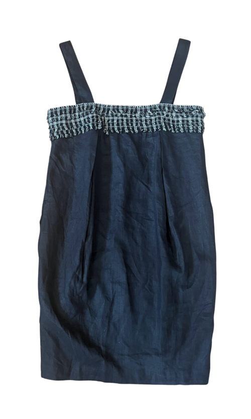 LEKAT Black Linen Mini Dress