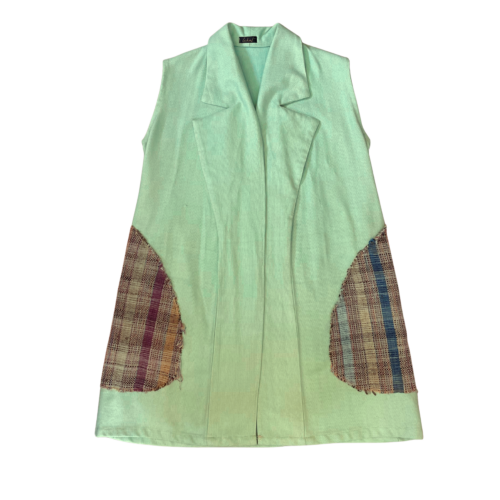 LEKAT Woven Green Vest