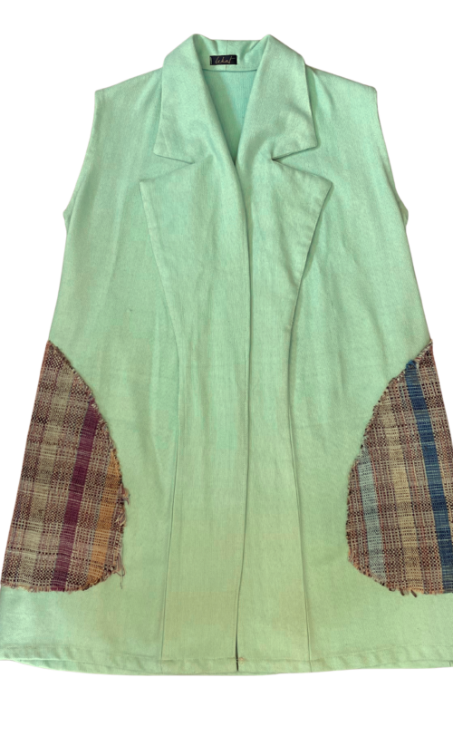 LEKAT Woven Green Vest