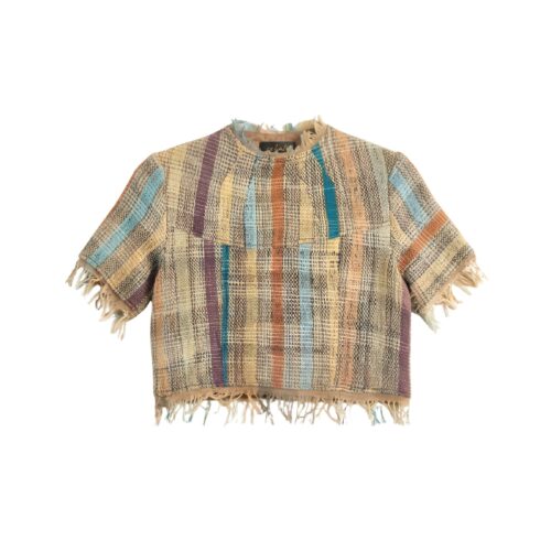 LEKAT Muted Rainbow Woven Top