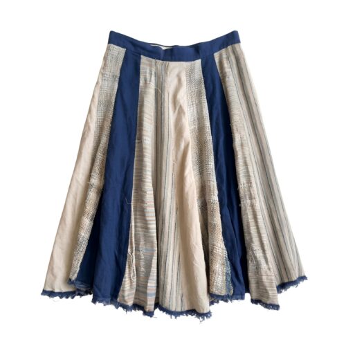 LEKAT Blue Sky Woven Mix Fabric Skirt
