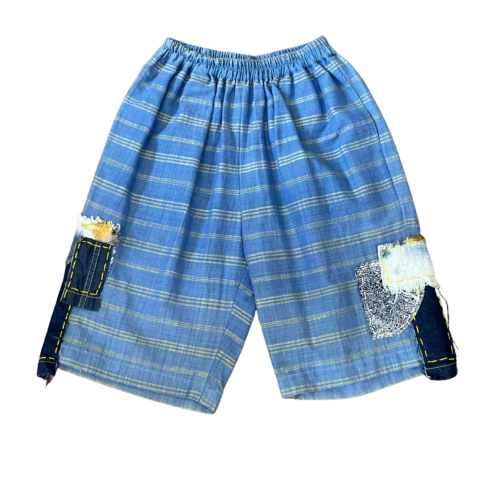 LEKAT Stripe Lurik Blue Short