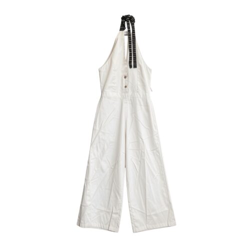 LEKAT White Woven Jumpsuit
