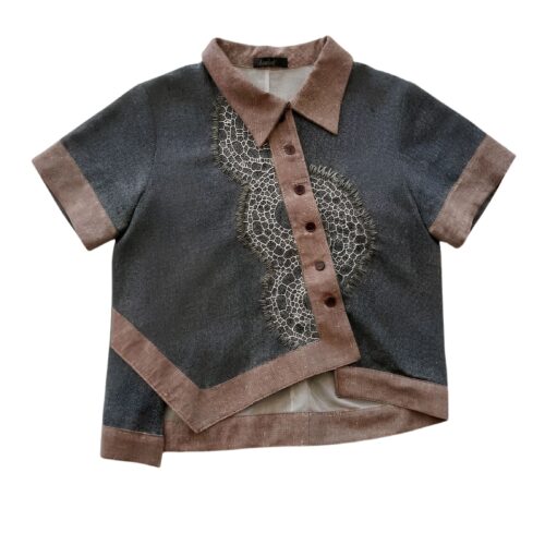 LEKAT Asymmetric Woven Shirt