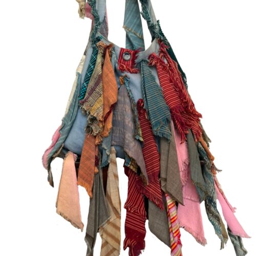 LEKAT Upcycled Skirt to Bag Tie-Denim