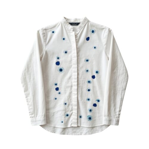 LEKAT Linen Flower Embroidered Shirt