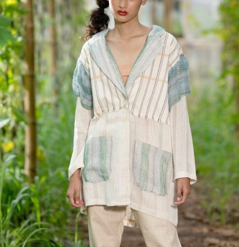 LEKAT Mix Woven Oversize Blazer
